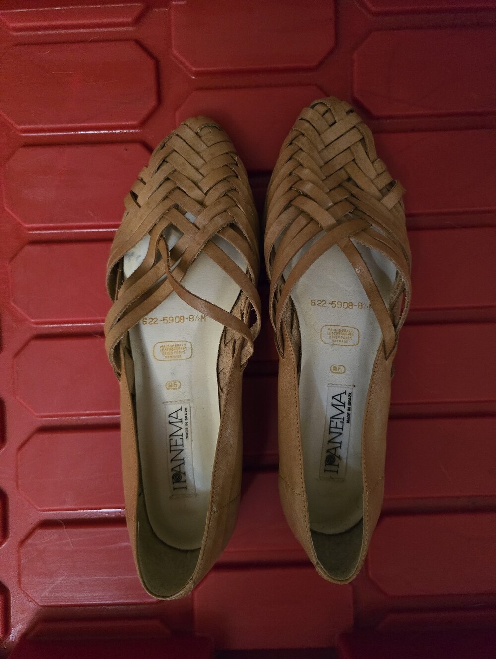 Ipanema Women's Woven Tan Slip-On Flats
